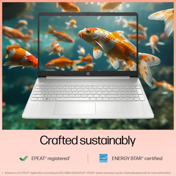 HP 15s, 12th Gen Intel Core i5-1235U, 8GB DDR4, 512GB SSD, (Win 11, Office 21, Silver, 1.69kg), FY5008TU Anti-Glare, 15.6-inch(39.6cm), FHD Laptop, Intel UHD Graphics, Backlit KB, HD Camera, fq5329tu - Image 12