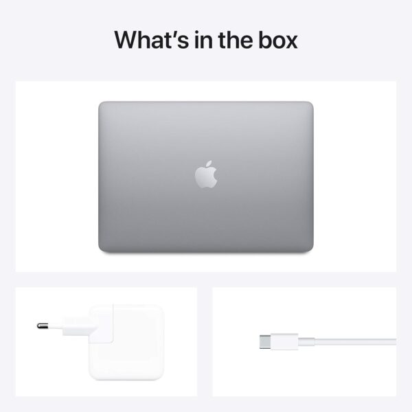 Apple MacBook Air Laptop: Apple M1 chip, 13.3-inch/33.74 cm Retina Display, 8GB RAM, 256GB SSD Storage, Backlit Keyboard, FaceTime HD Camera, Touch ID. Works with iPhone/iPad; Space Grey - Image 7
