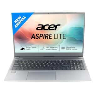 Acer Aspire Lite, AMD Ryzen 5-5625U, 16GB RAM, 512GB SSD, Full HD, 15.6"/39.62cm, Windows 11 Home, Steel Gray, 1.59KG, Premium Metal Body, AL15-41, Thin and Light Laptop